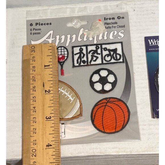 Iron-On Sports Appliques & Wrights Soccer Ball Patch For Crafting & Repairs - Picture 4 of 7